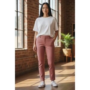 (G-222)Jules & Leopold Womens Polka Dot panst Dusty Rouse Pink size S/P